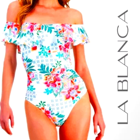 NWT La Blanca
 Riveria Resort  One-Piece Swimsuit - Picture 1 of 4